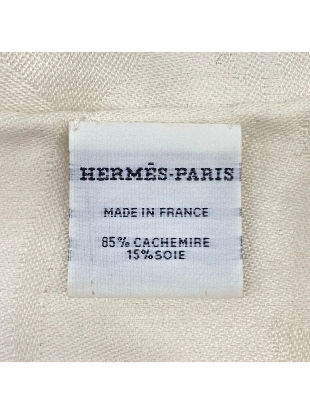 Hermes Shawl New Libris Ivory Cashmere Silk Scarf